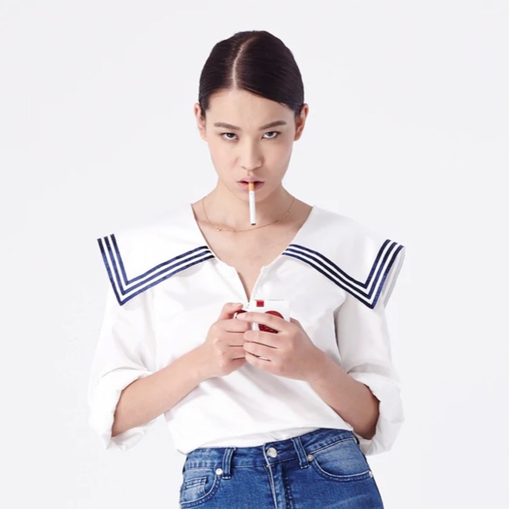 L’ecole des femmes silk sailor top